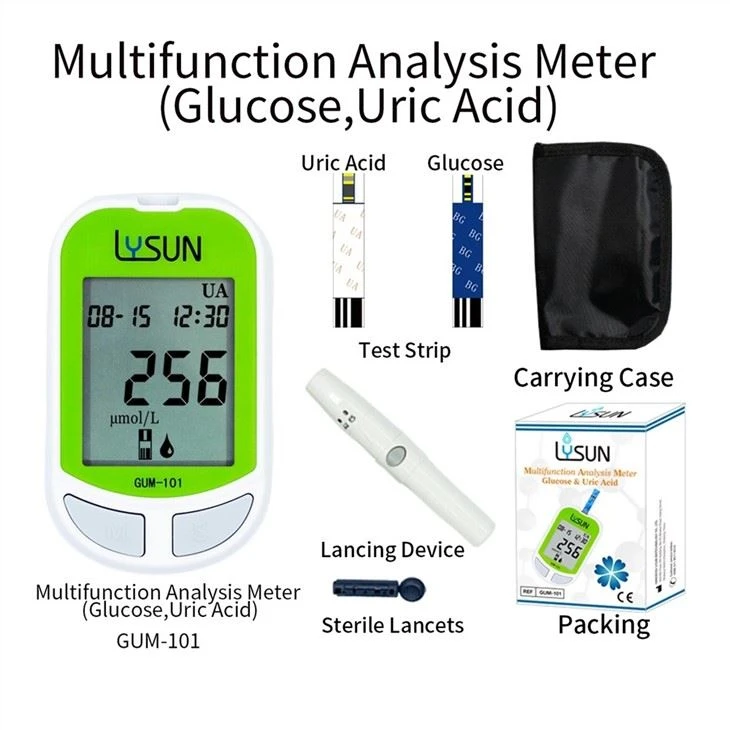 High Accuracy Blood Glucose Meter With Uric Acid Test Meter
