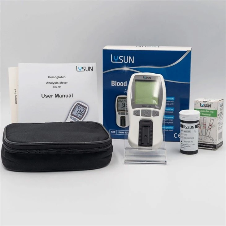 LYSUN Portable Handle Easy Use HB Hemoglobin Meter With Bluetooth Function