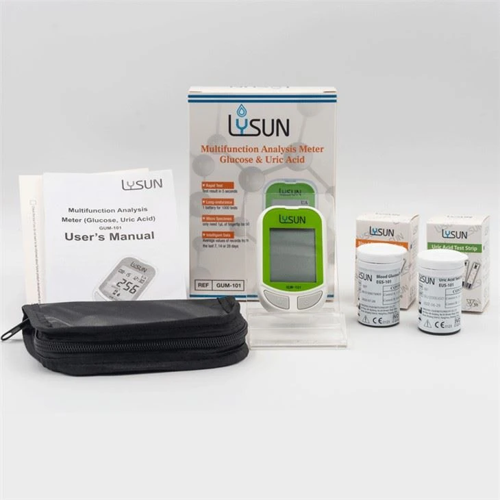 Professional Machine Glucose Uric Acid Analysis Meter