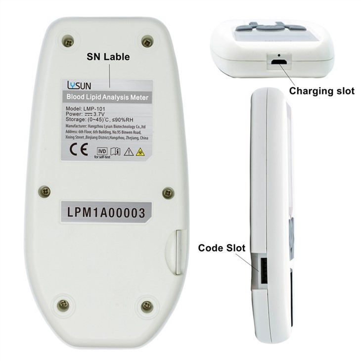 Quick Blood Lipid Analyzer TC/HDL-C/TG/LDL-C,Total Cholesterol Meter
