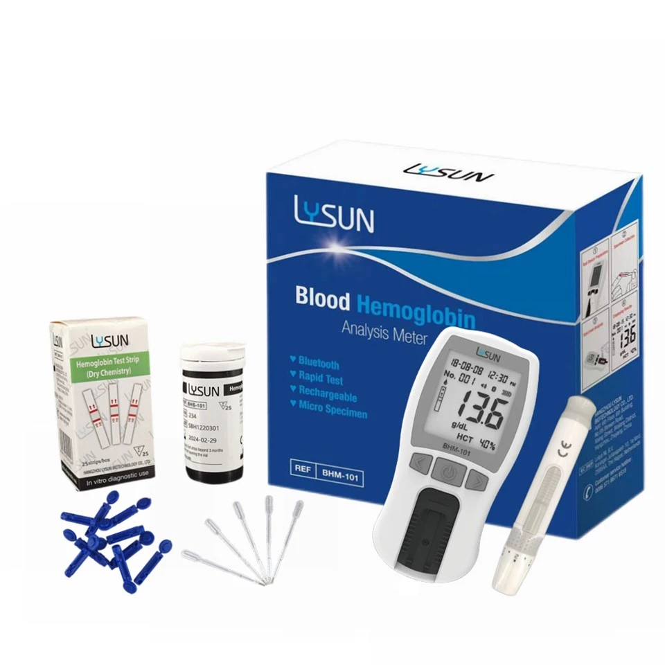 Lysun prijenosni mjerač za analizu hemoglobina, ručni tester BHM-101