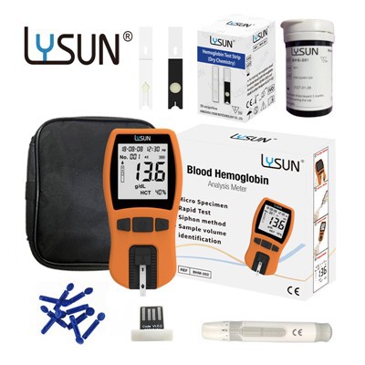 Lysun Bhm -202 Hemoglobin HCT / HB Meter Professional Sifhon metoda Hemoglobin mašina